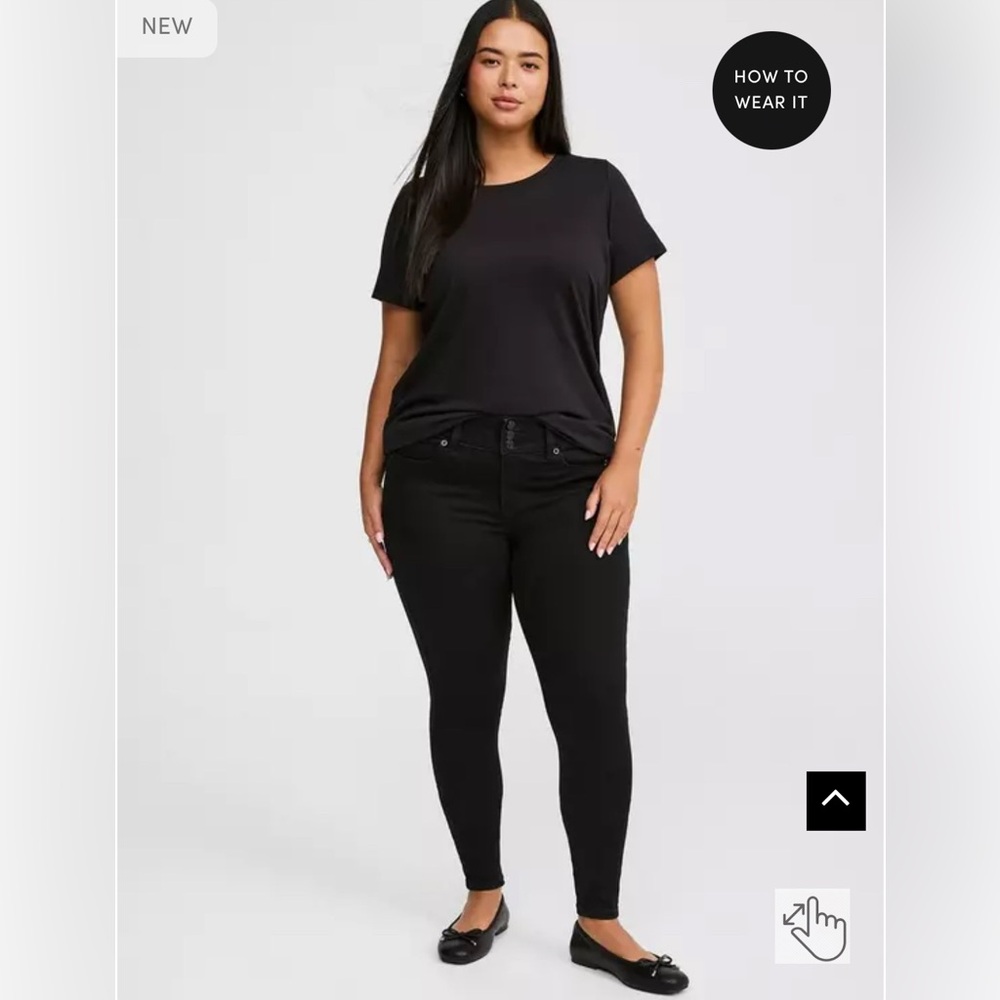 Torrid Jegging High-Rise Skinny Jean in Black 18S